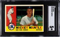 A Group of 1960 Topps Mickey Mantle Baseball Cards