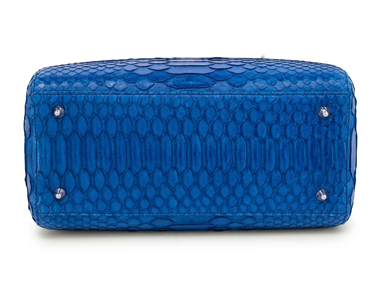 Christian Dior Blue Python Small Lady Dior Bag, 2012