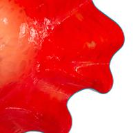 A Tomato Red Macchia with Blue Diva Lip Wrap