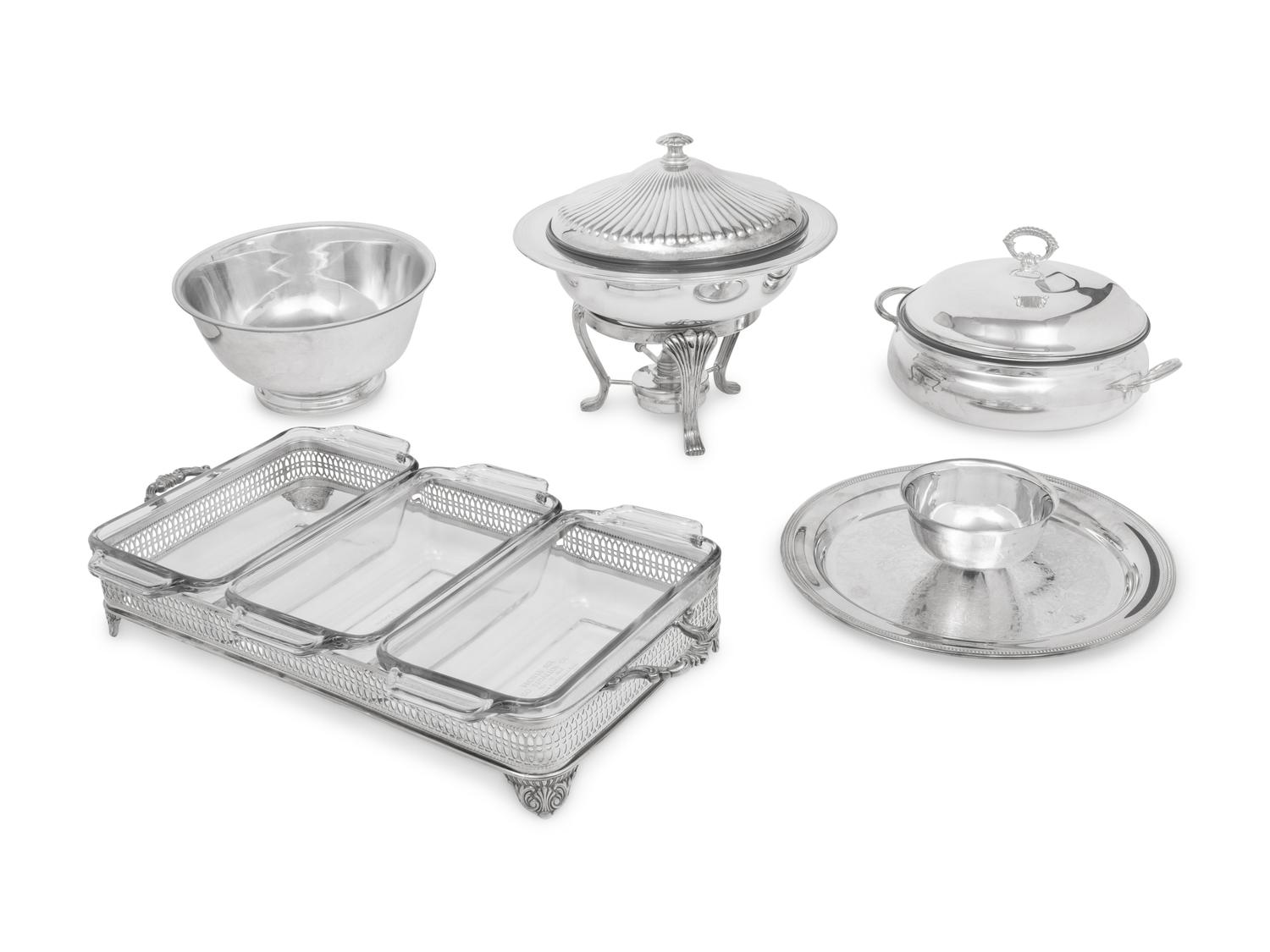 A Group of Silver-Plate Table Articles