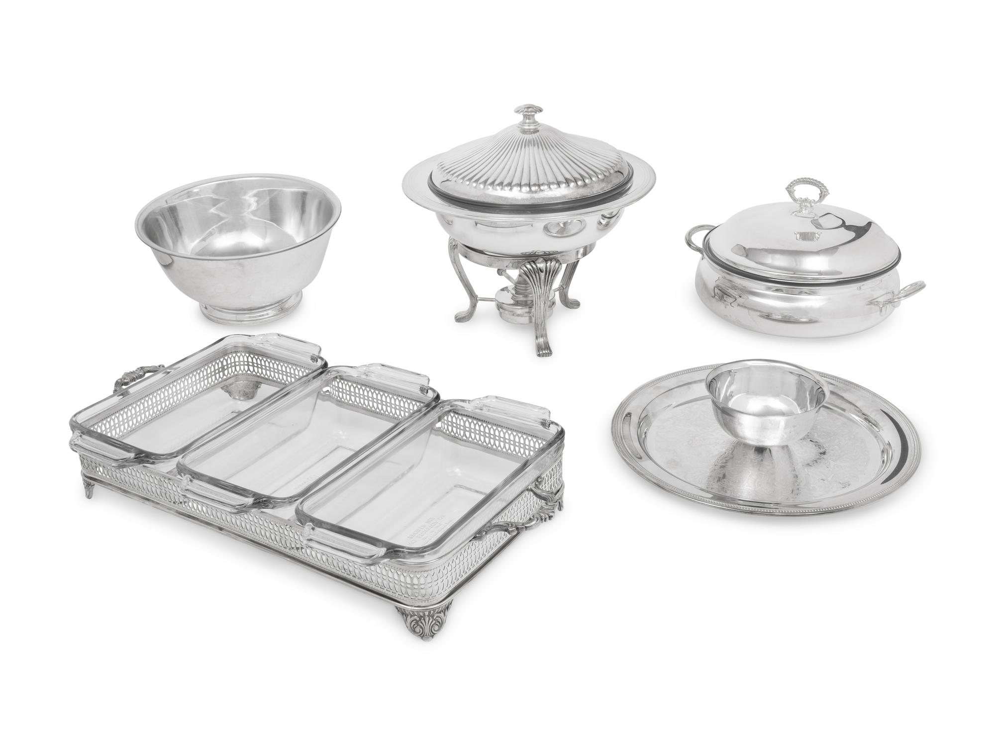 A Group of Silver-Plate Table Articles