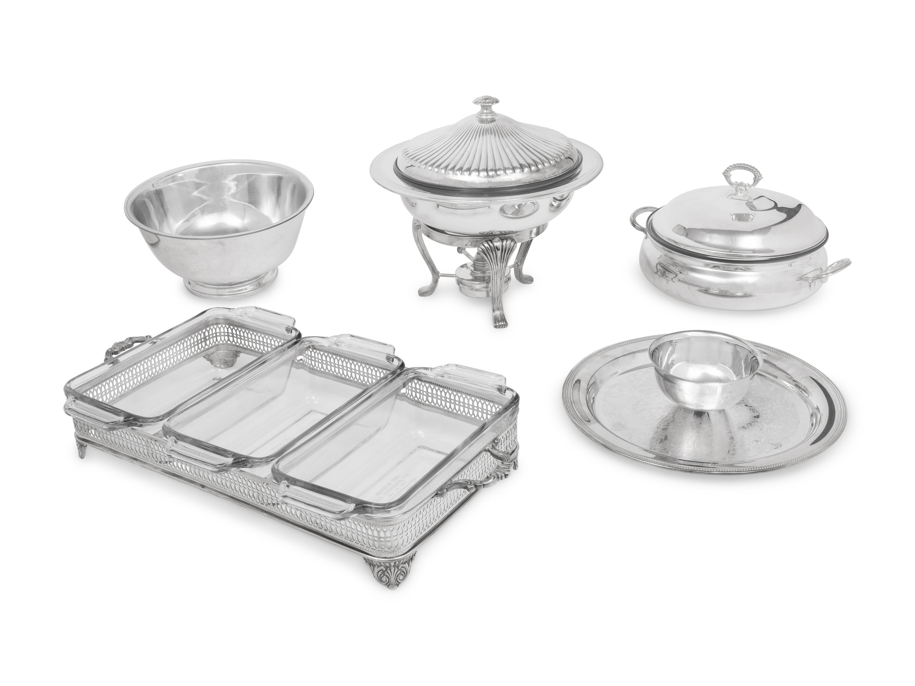 A Group of Silver-Plate Table Articles