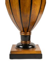 A Pair of Georgian Style Parcel Ebonized Cutlery Urns