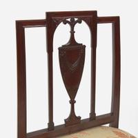 A pair of Federal carved mahogany square-back side chairs Philadelphia, PA, circa 1800