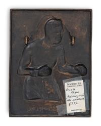 An Original 1930 Bronze of Max Schmeling Plaque by Henry Wolf,