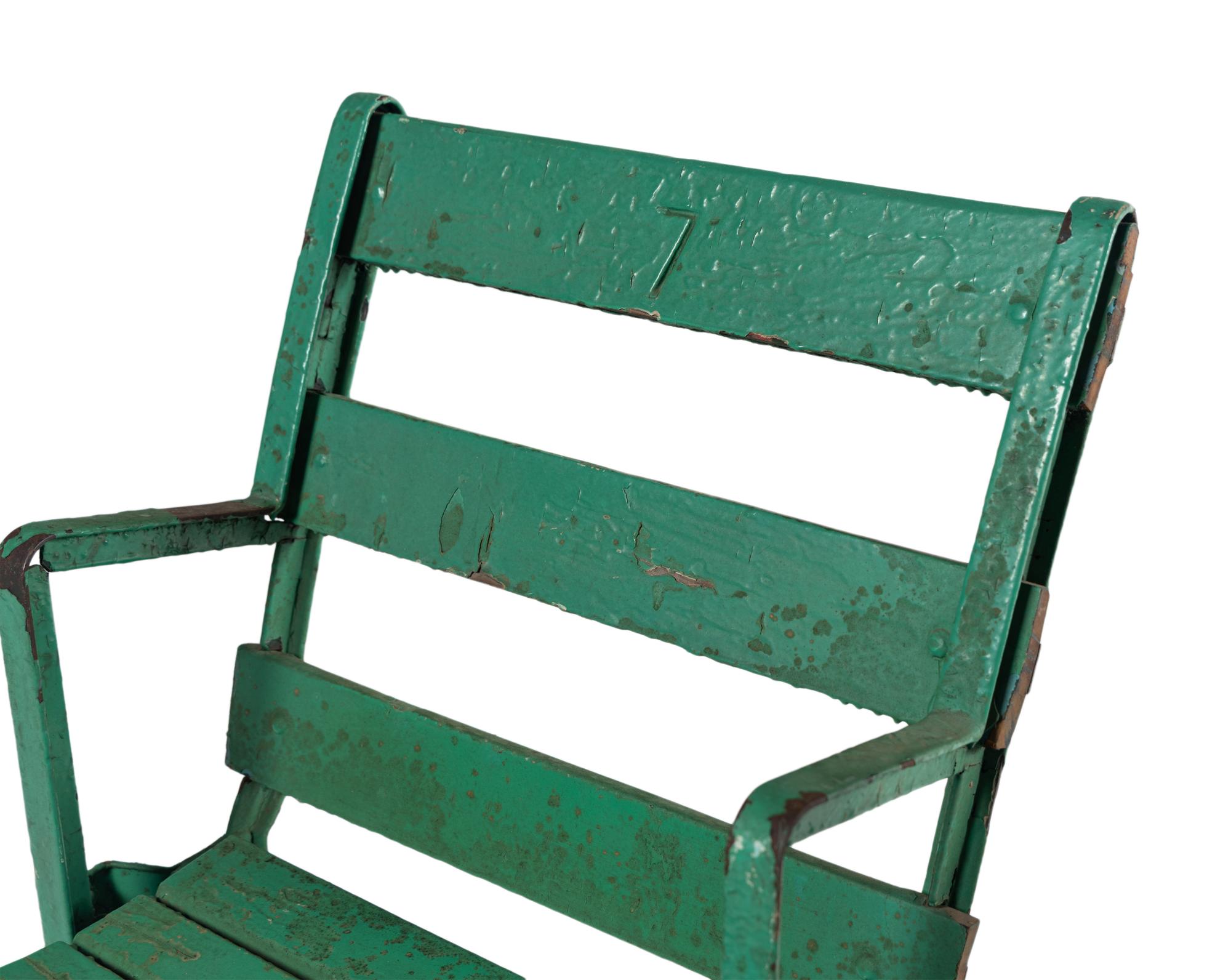 A Vintage Chicago White Sox Comiskey Park Stadium Seat Chair,