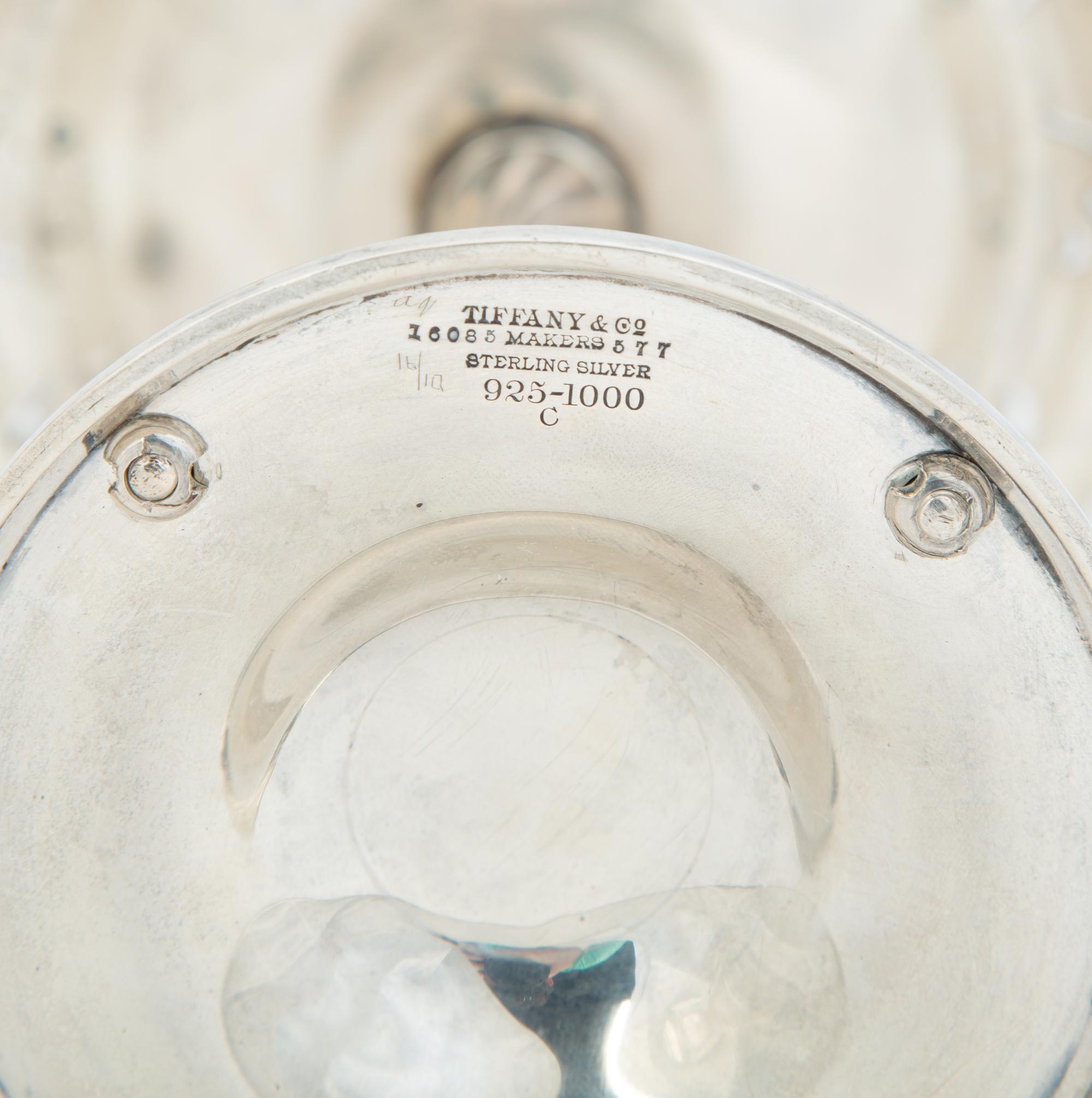 A Pair of Tiffany and Co. Silver Compotes