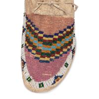 Sioux Beaded Hide Moccasins