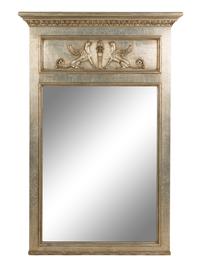 An Empire Style Silvered Wood Mirror