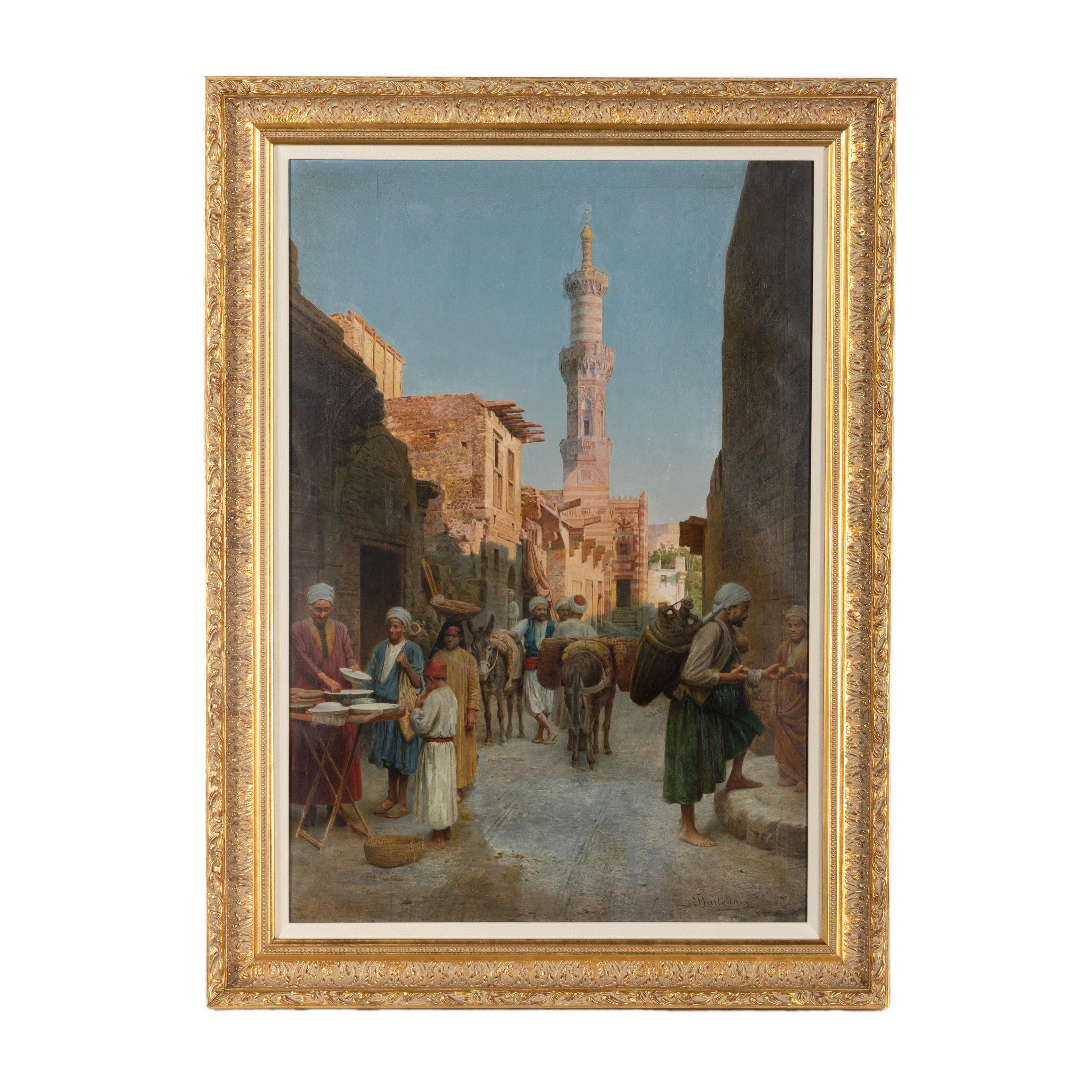 Federico Bartolini (Italian, 1861-1908) — Market Scene in North Africa
