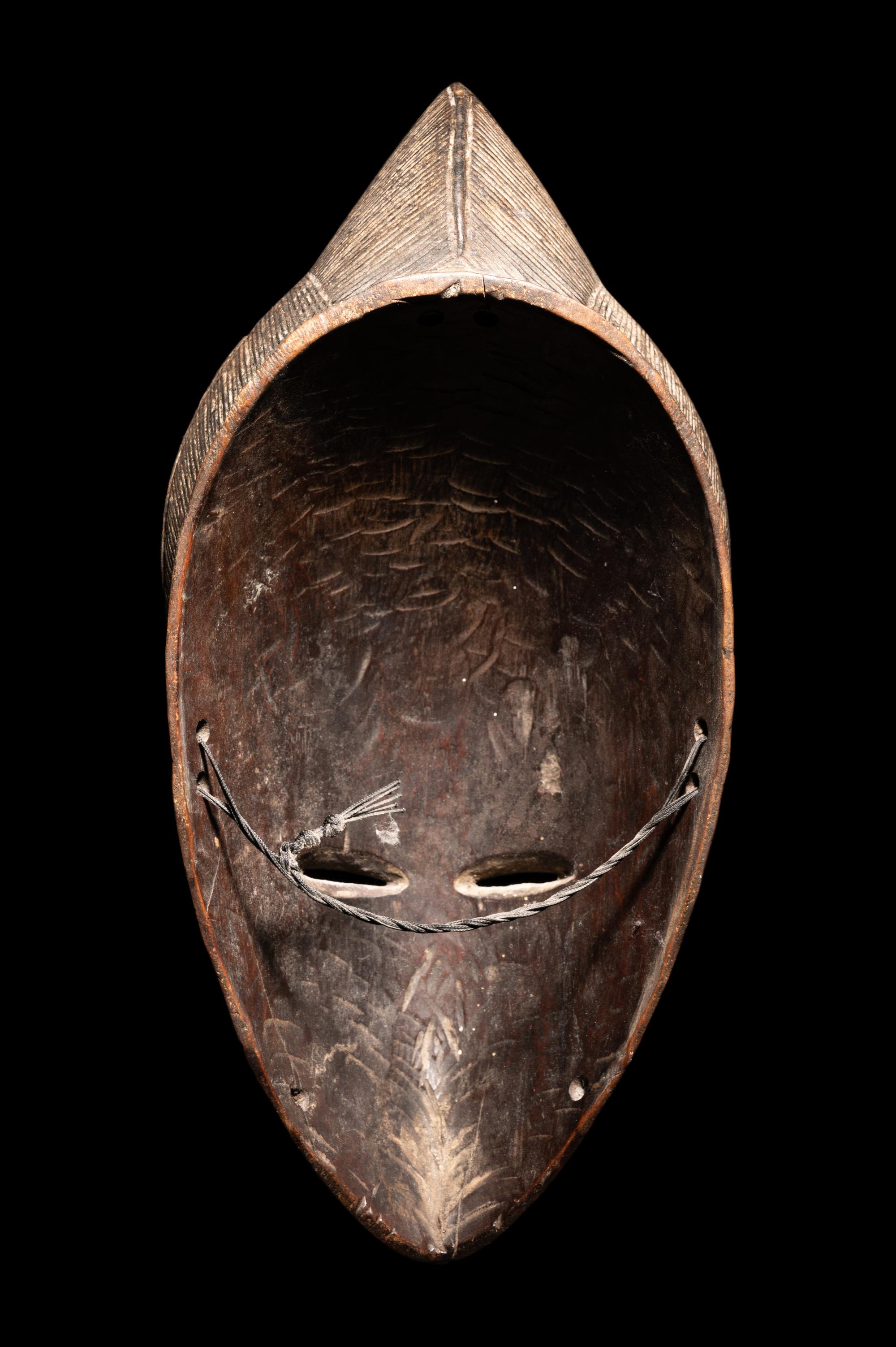 Two Baule Wood Masks (Mblo)