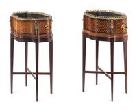 A Pair of Napoleon III Style Jardinières and Stands
