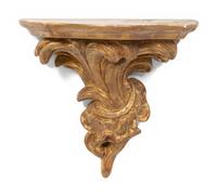 A Group of Five Gilt Wall Brackets