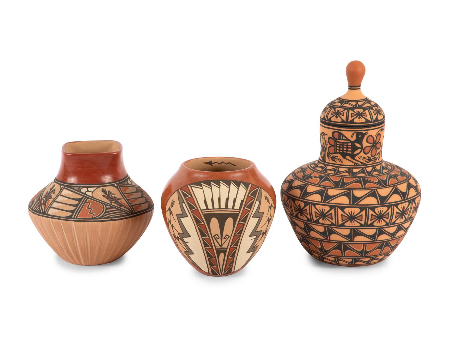 Collection of Jemez and Kewa Pueblo Pottery