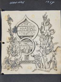 [Children's & Illustrated] Gelman, Woodrow. Album of Original Sketches and Designs
