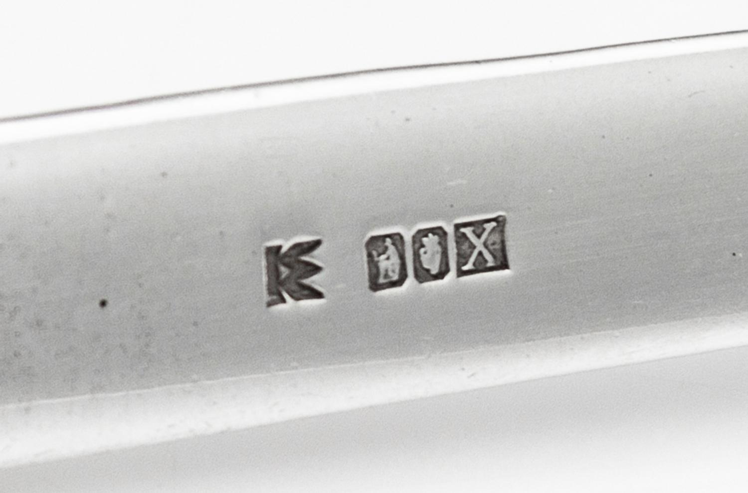 An Irish Silver Letter Opener, Kilkenny Design Workshops, Dublin, 1965, with a wire wrapped handle.