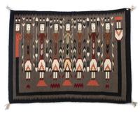 Three Navajo Weavings First: 48 x 38 inches.