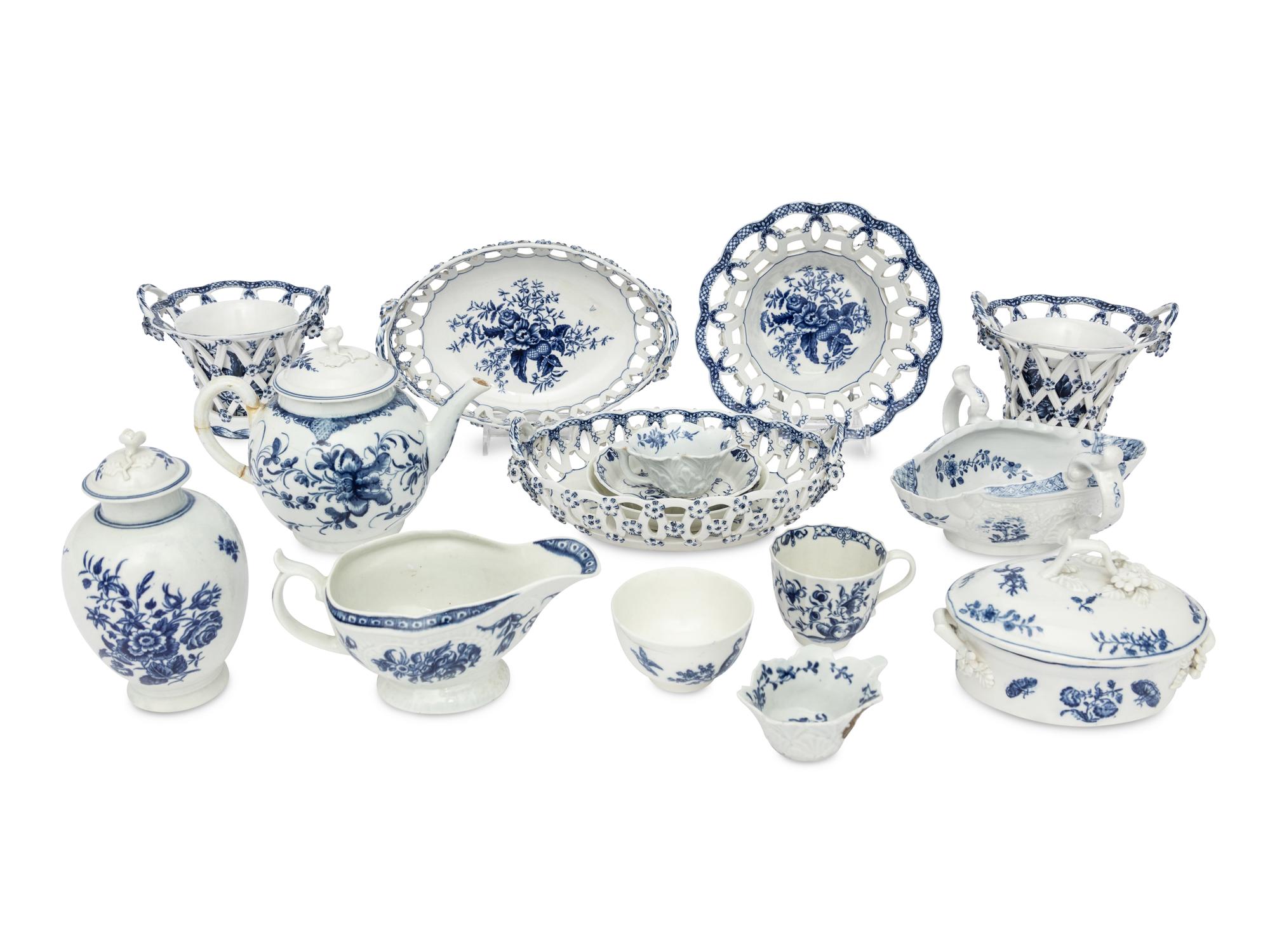 A Collection of Worcester Porcelain Articles