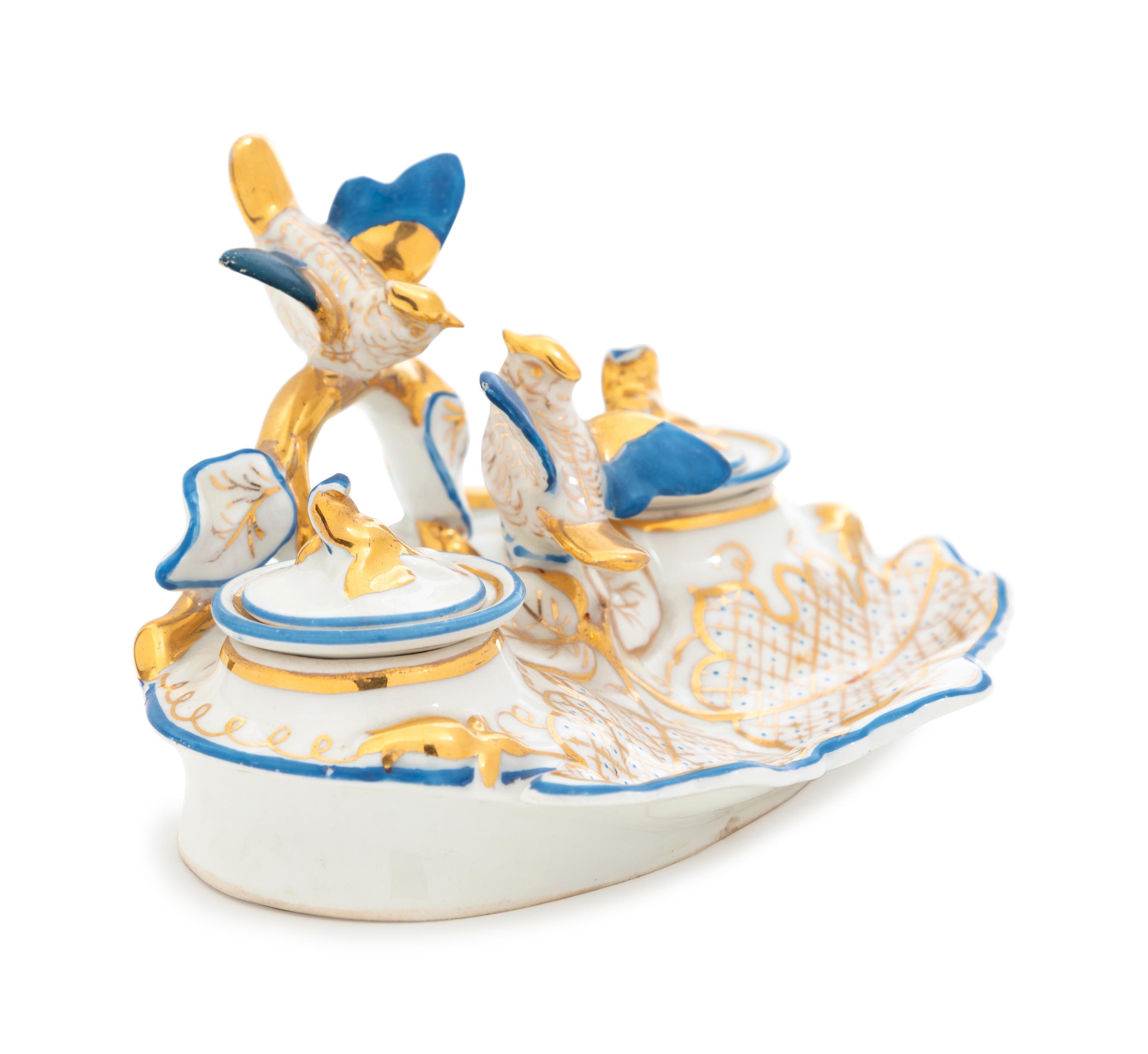 A Paris Porcelain Encrier