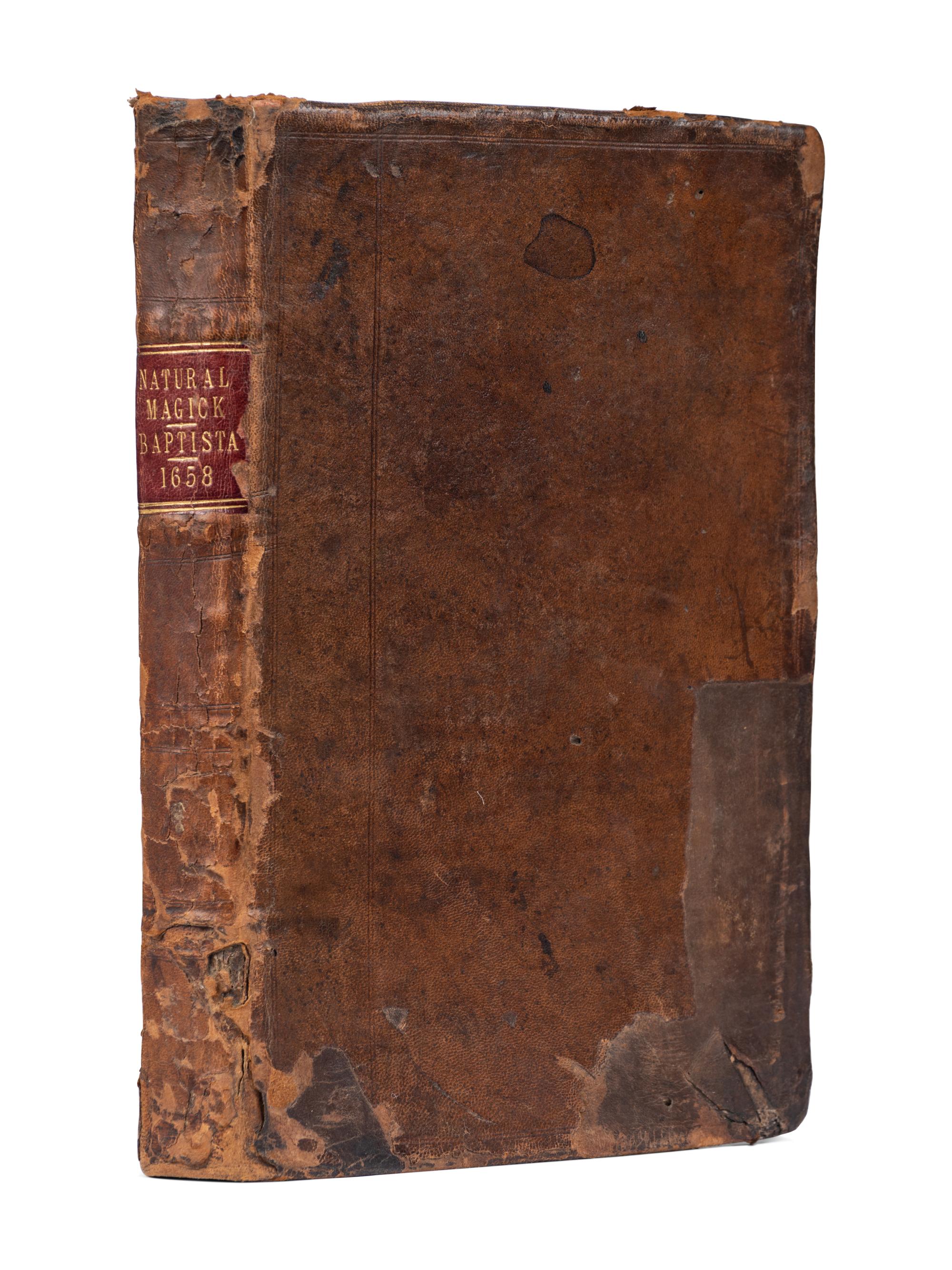 PORTA, Giambattista della (1535?-1615). Natural Magick...in twenty books . London: Thomas Young and Samuel Speed, 1658.
