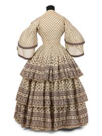 Printed Day Dress, 1860s