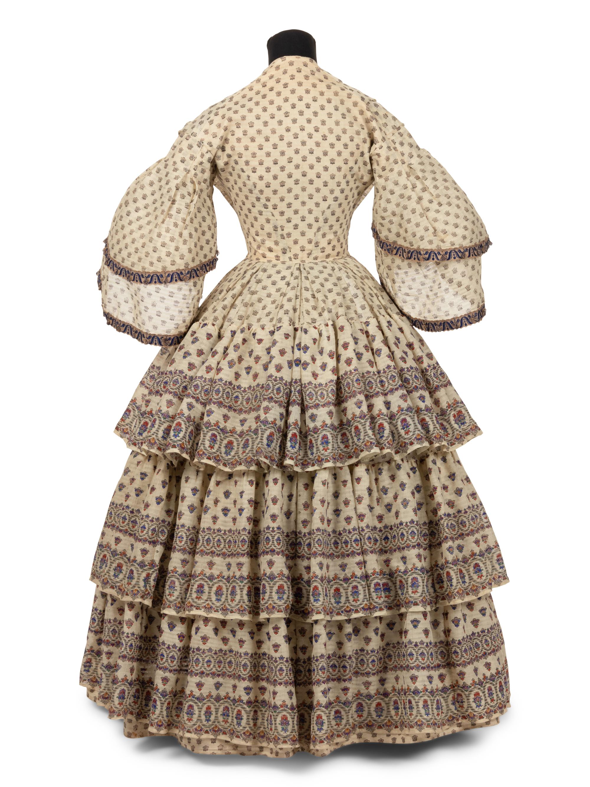Printed Day Dress, 1860s