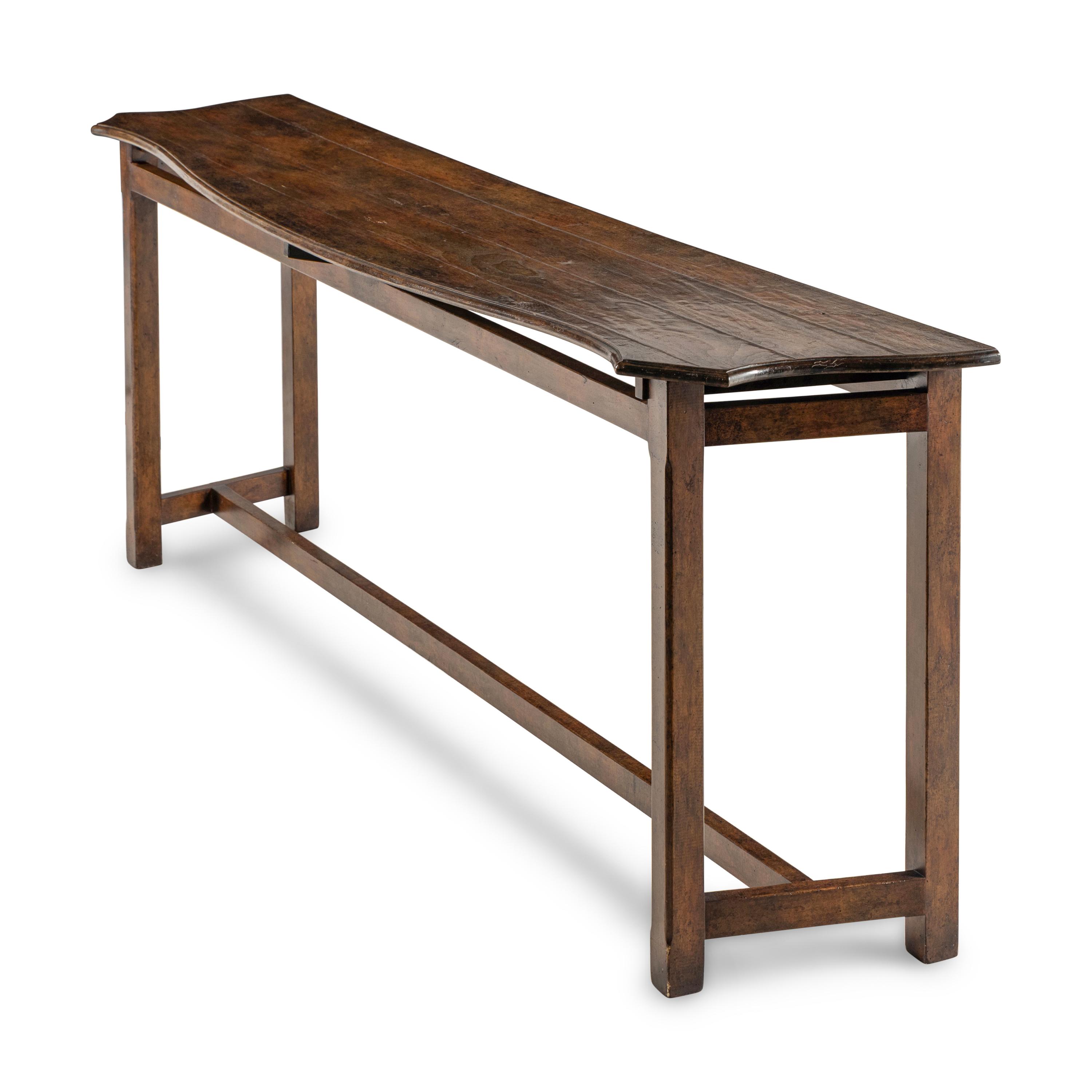 A Contemporary Walnut Sofa Table