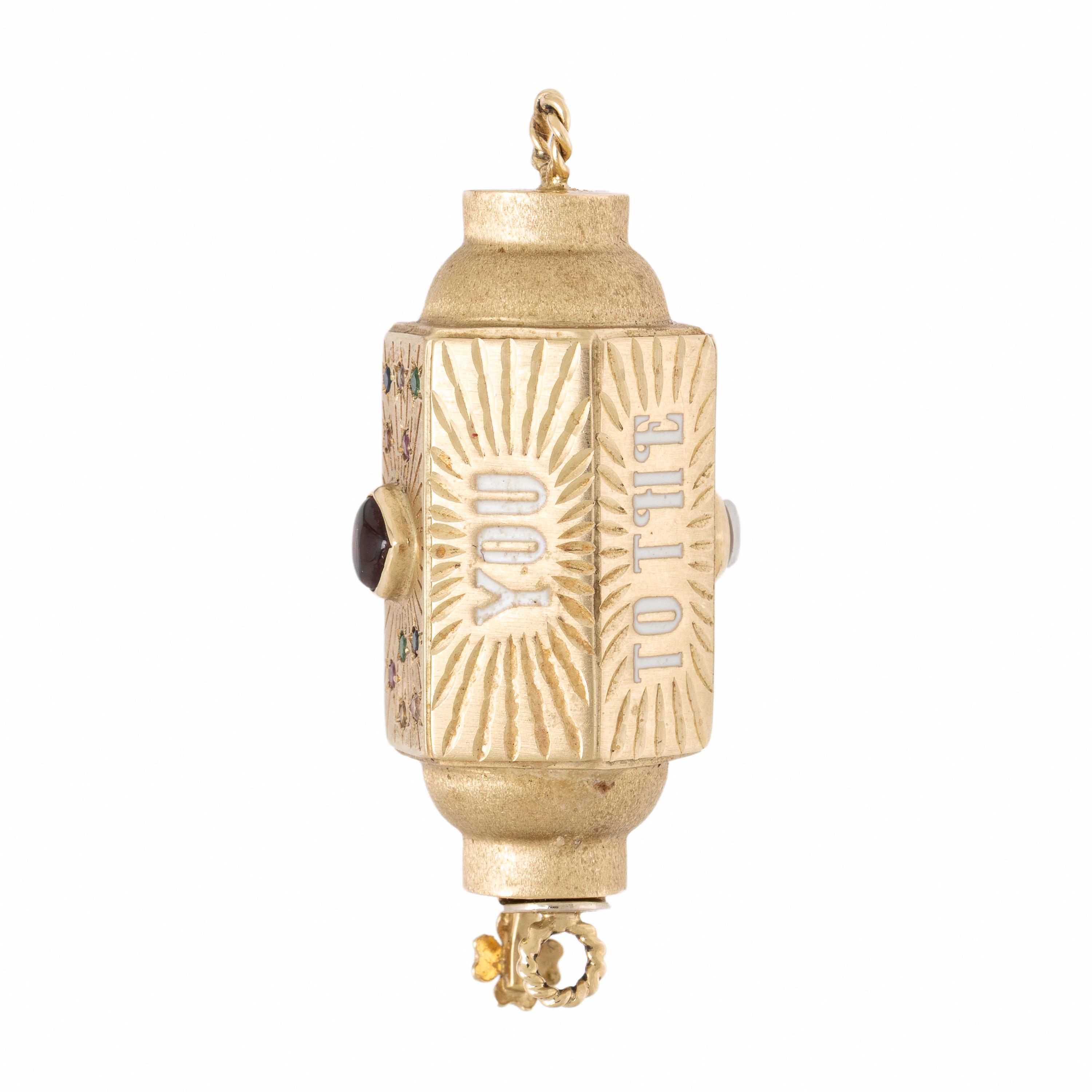 Marie Lichtenberg, 'Love You', Yellow Gold and Multigem Locket Pendant