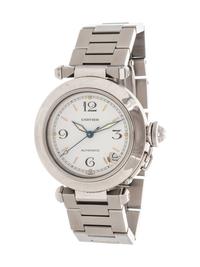 CARTIER, STAINLESS STEEL REF. 2324 'PASHA DE CARTIER' WRISTWATCH