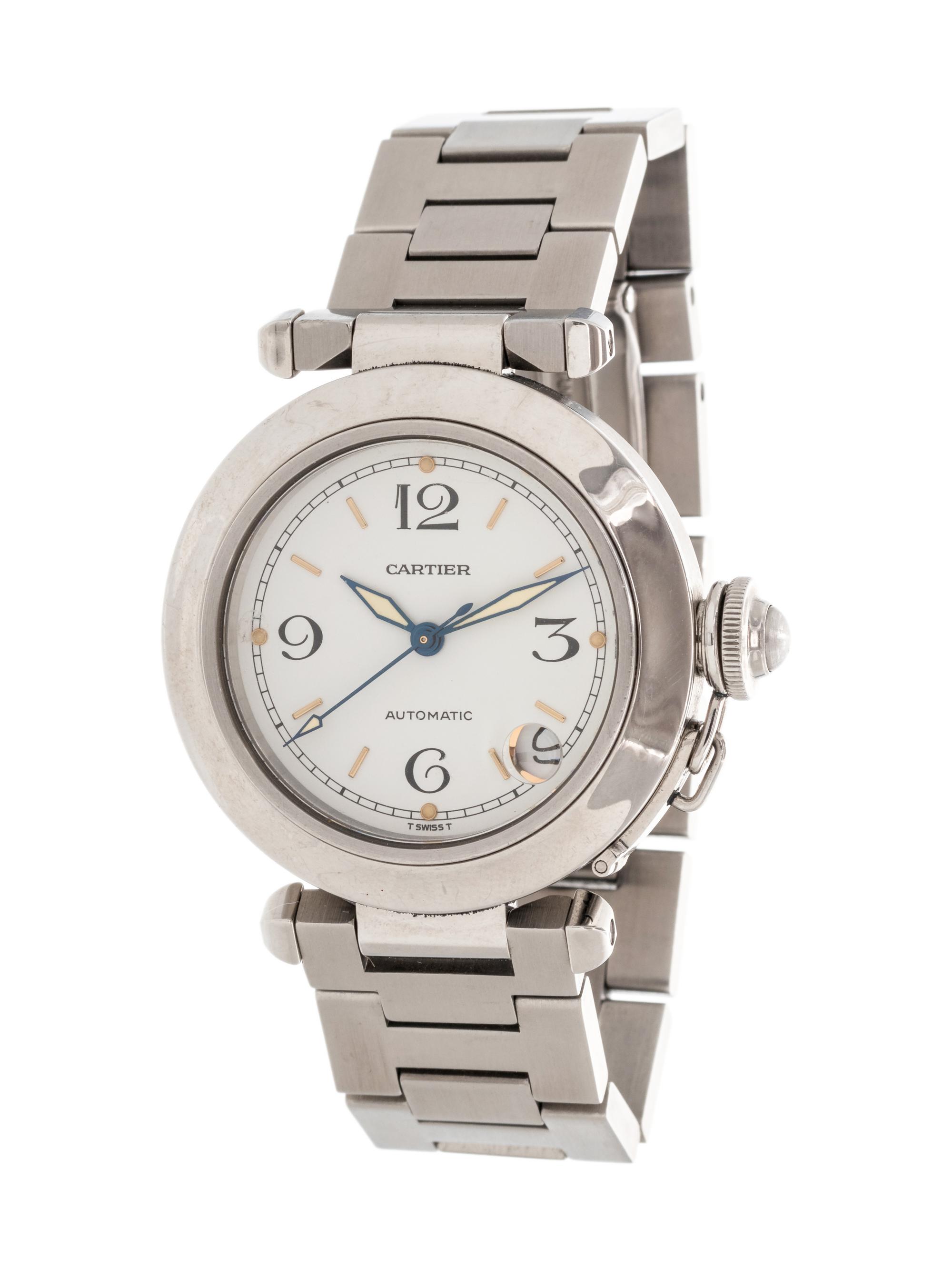 CARTIER, STAINLESS STEEL REF. 2324 'PASHA DE CARTIER' WRISTWATCH