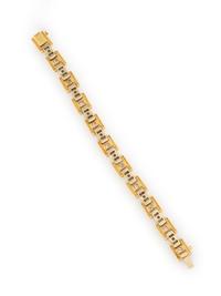 DIAMOND AND BICOLOR GOLD BRACELET
