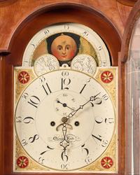 A Federal Cherry Tall Case Clock