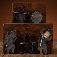 Zuni Mosaic Inlay Pins / Brooches