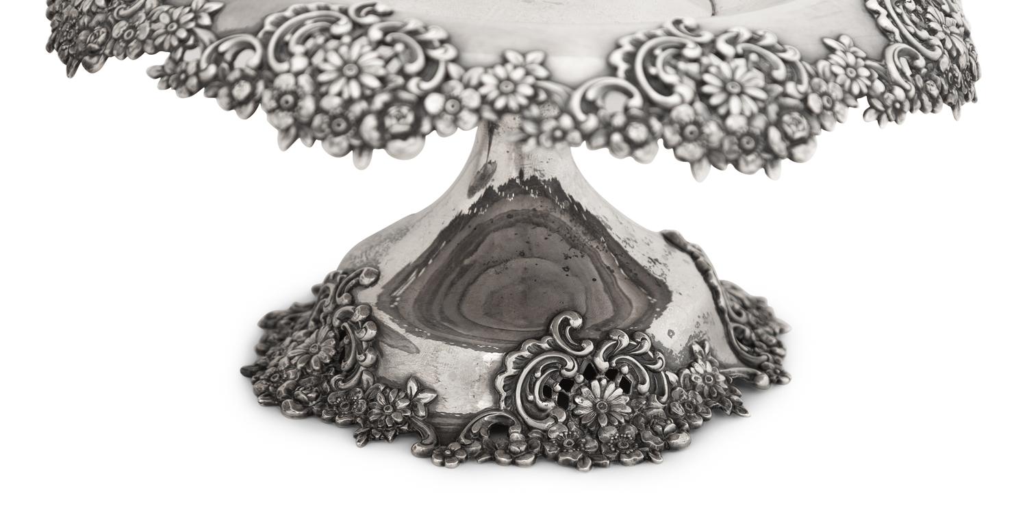 A Pair of Tiffany and Co. Silver Compotes