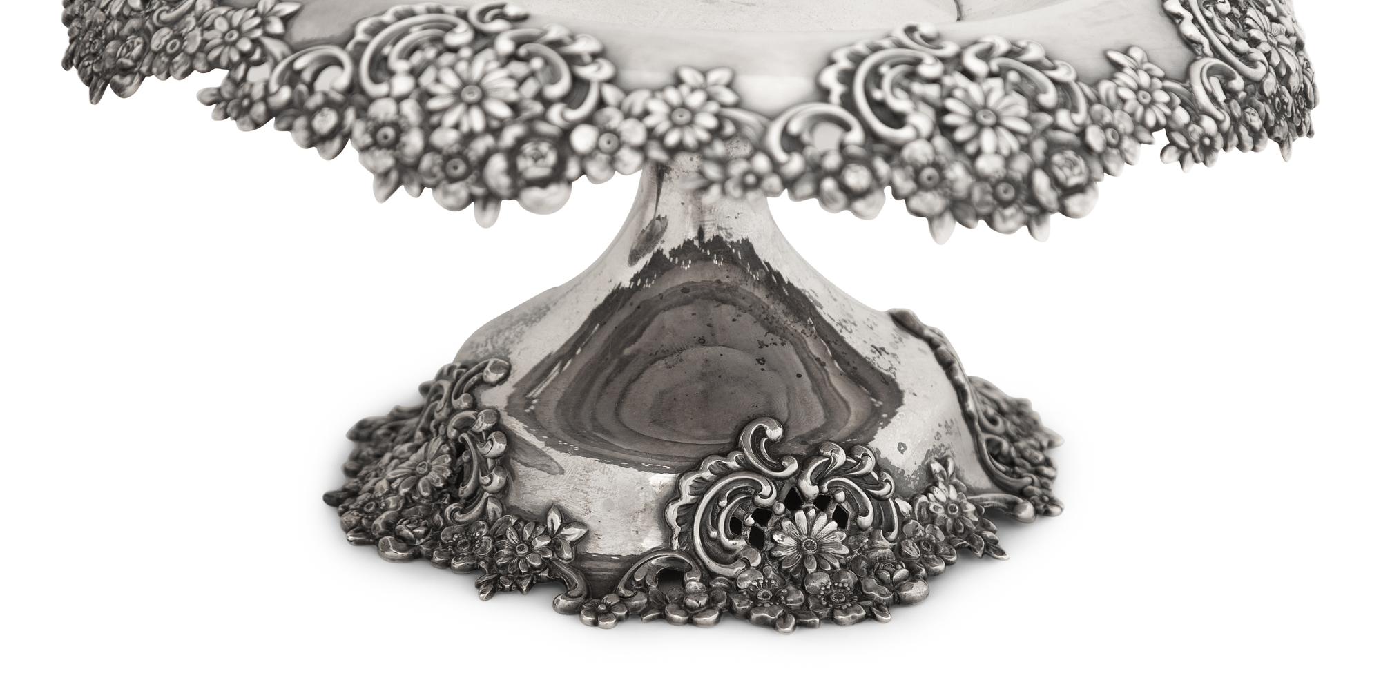 A Pair of Tiffany and Co. Silver Compotes