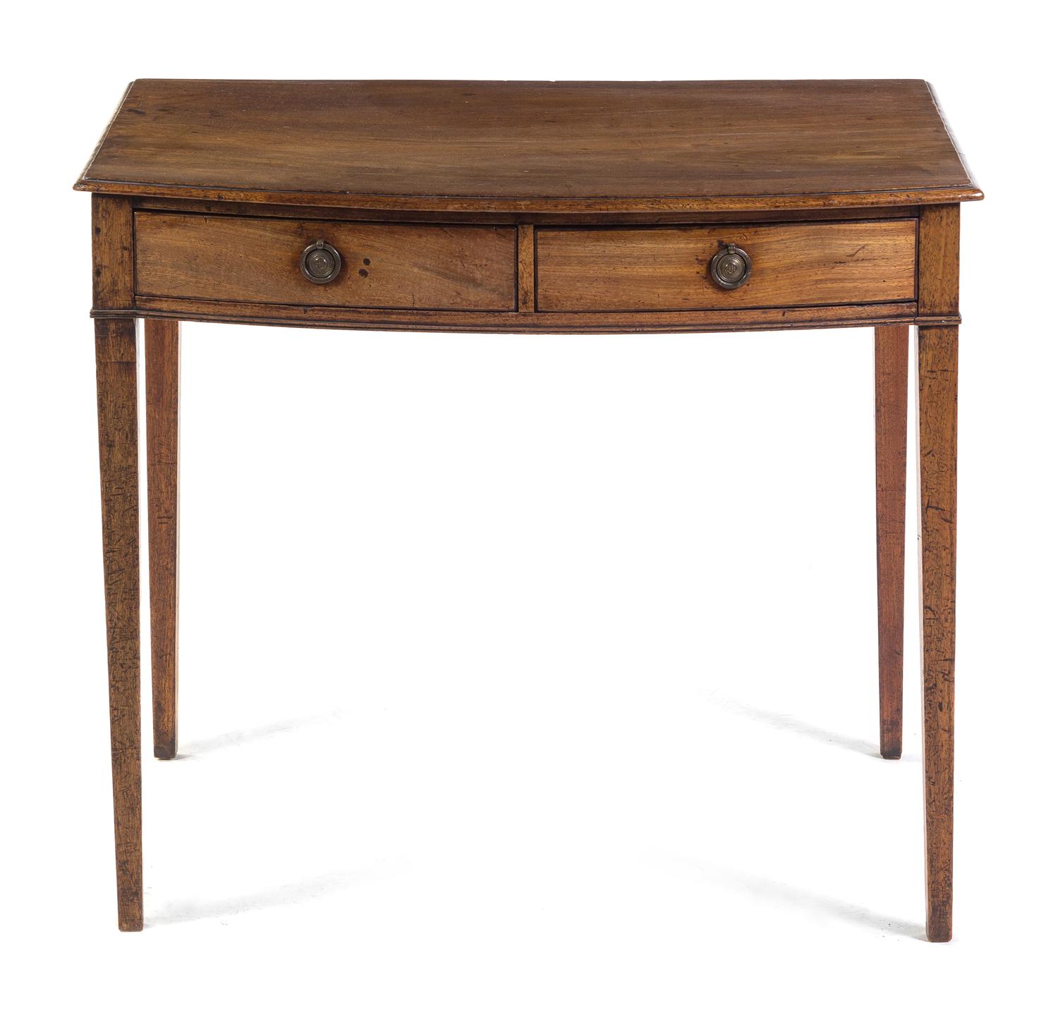 A George III Walnut Side Table Height 27 3/4 x width 33 x depth 21 1/2 iinches. — 18TH/19TH CENTURY