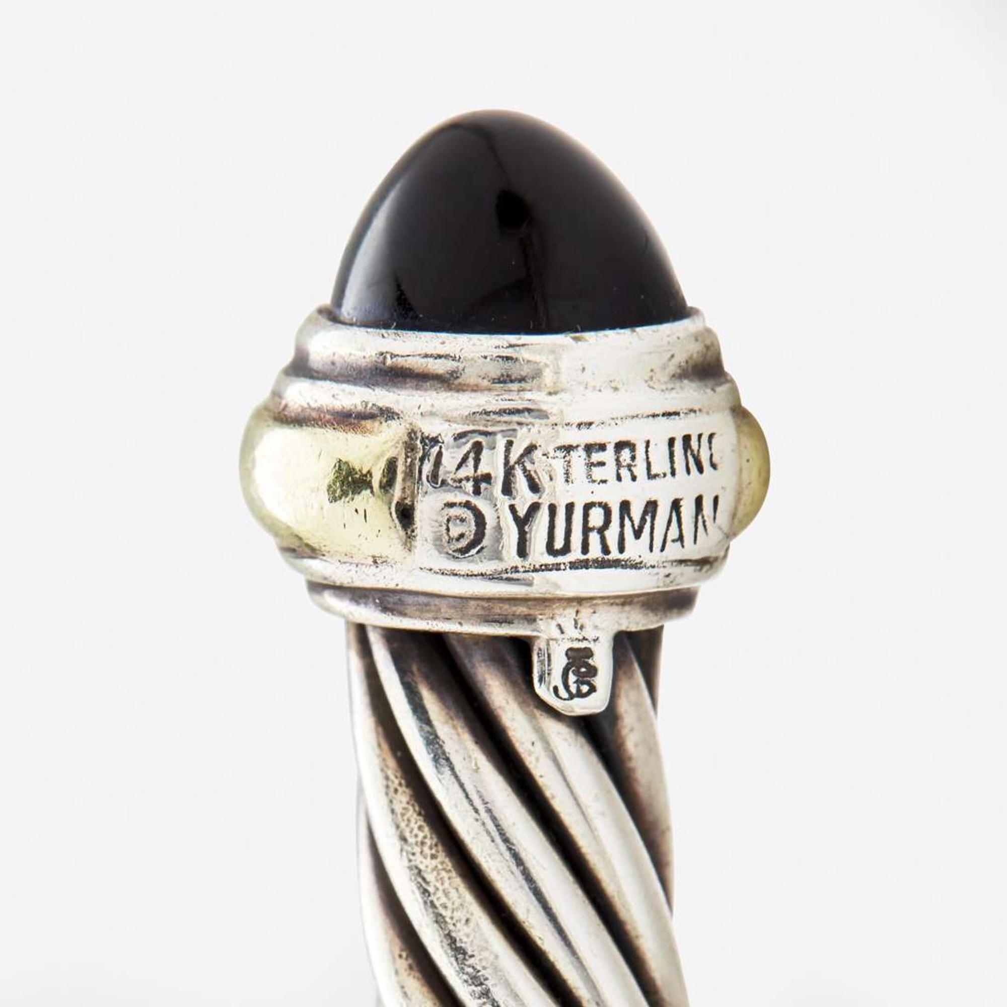 A Collection of Two David Yurman Sterling Silver Bracelets David Yurman