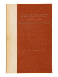 BECKETT, Samuel (1906-1989). More Pricks than Kicks . London: Calder & Boyars, 1970.