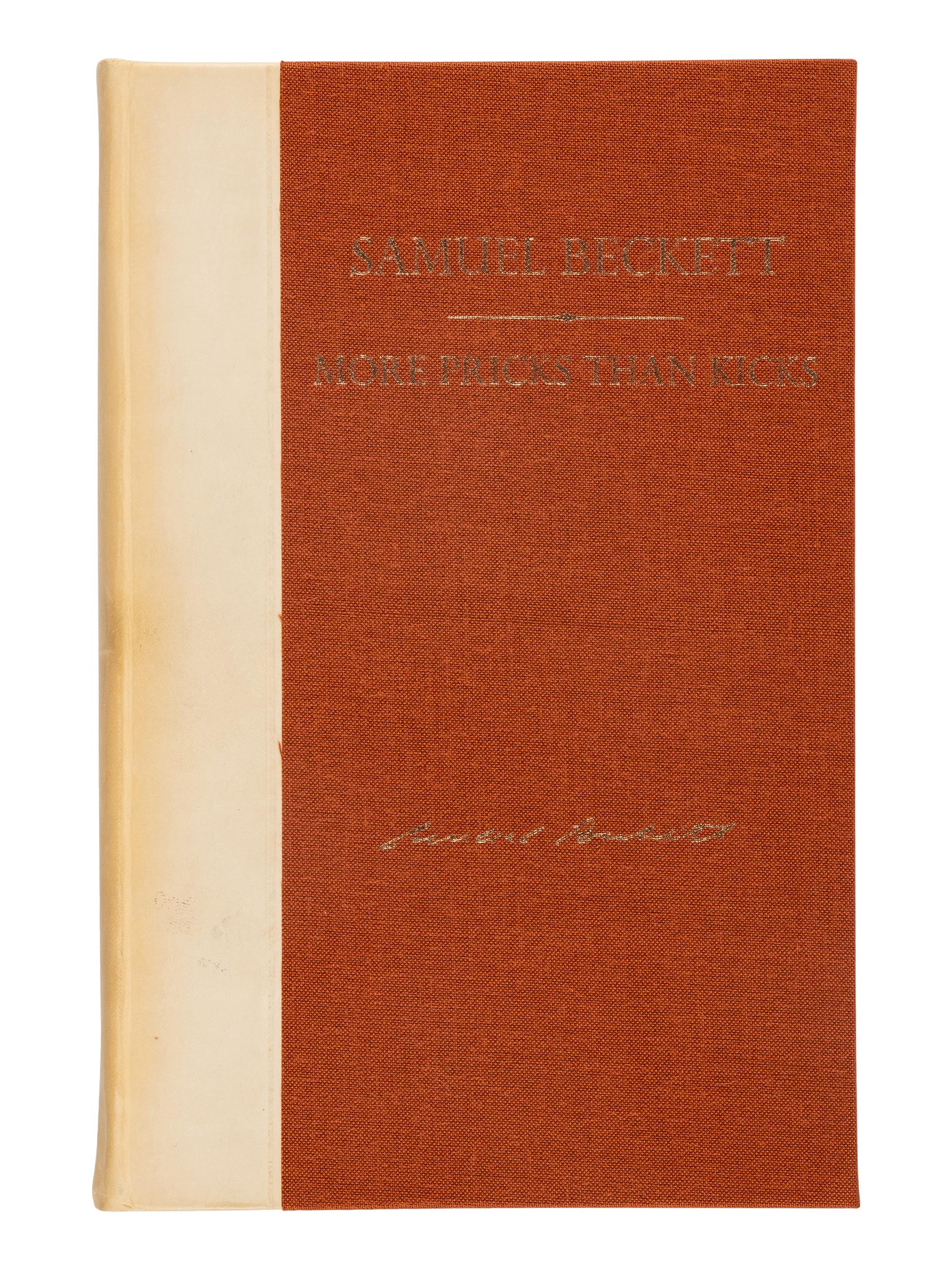 BECKETT, Samuel (1906-1989). More Pricks than Kicks . London: Calder & Boyars, 1970.