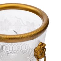 A French Gilt Bronze and Cut Glass Ice Bucket