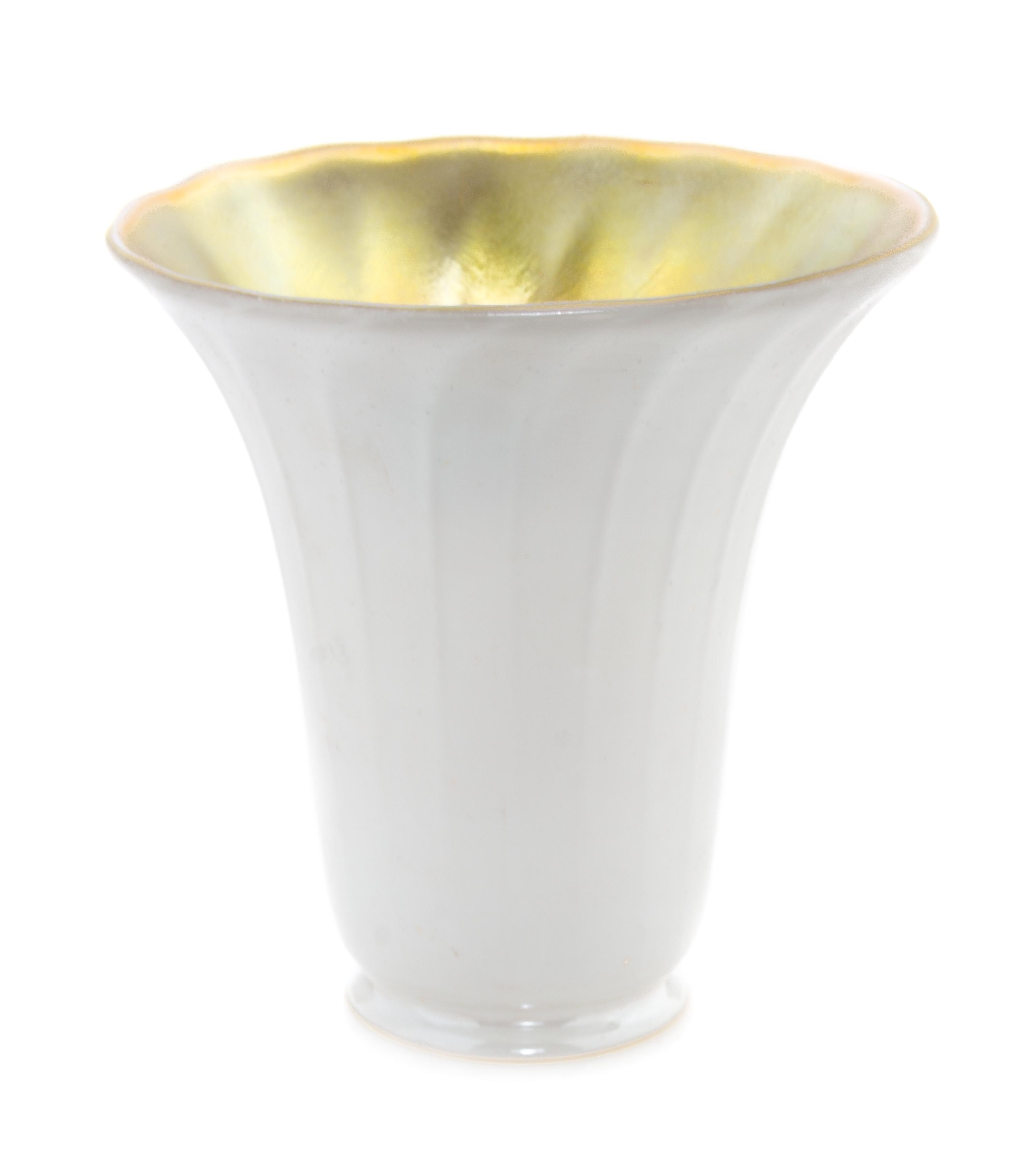 A Steuben Calcite Glass Shade Height 5 inches.
