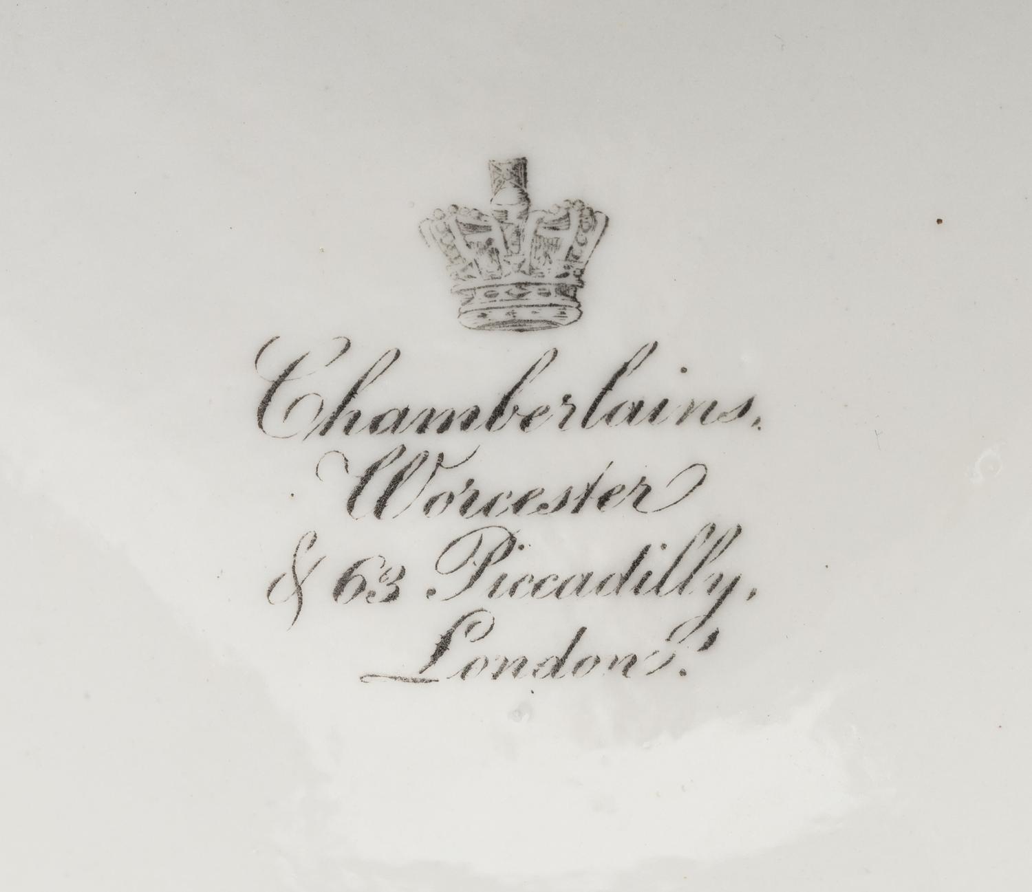 A Pair of Chamberlain Worcester Porcelain Fruit Coolers