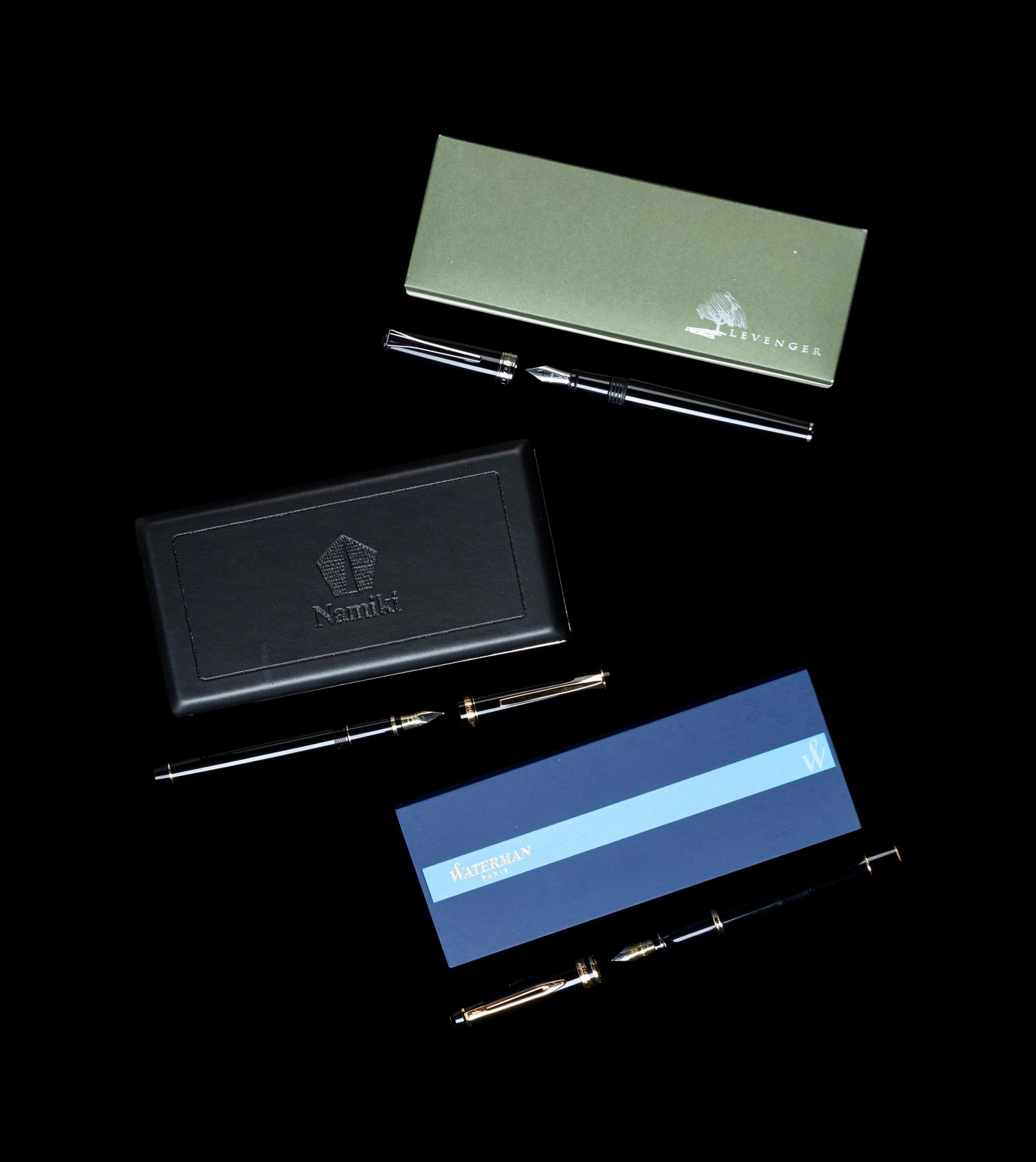 A Group of Five Fountain Pens