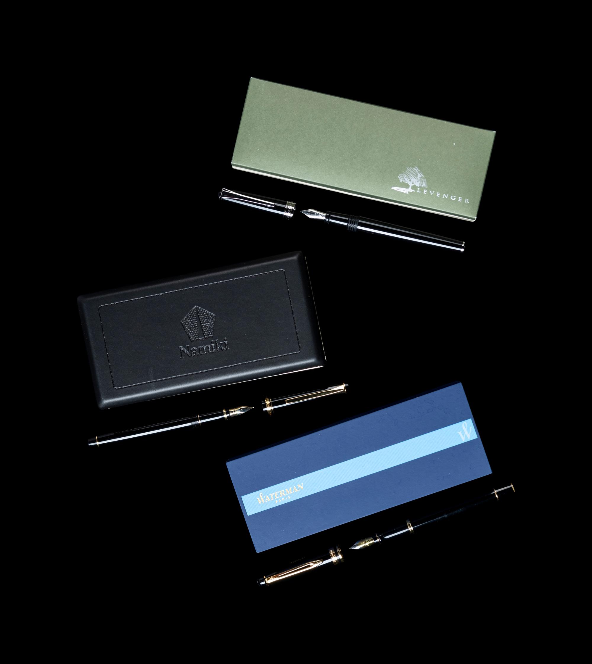 A Group of Five Fountain Pens