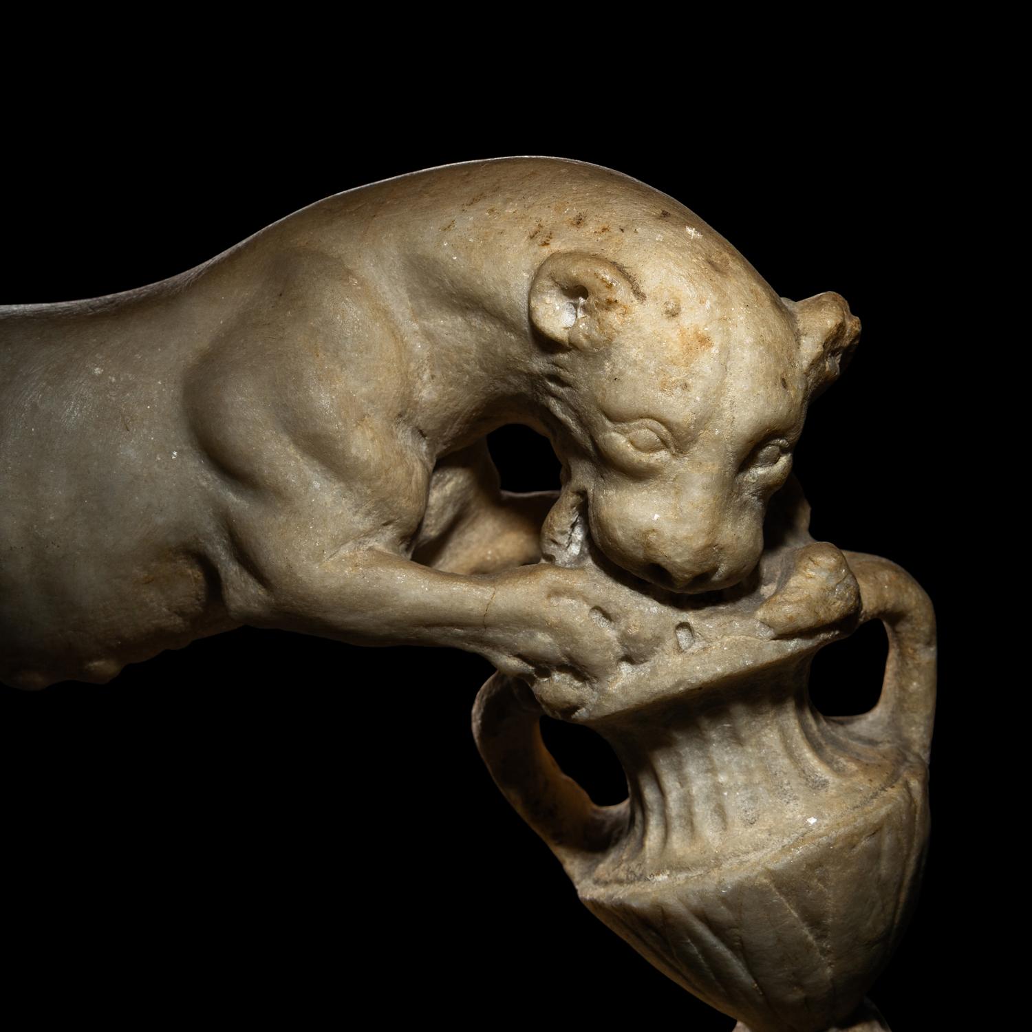 A Roman Marble Dionysiac Pantheress