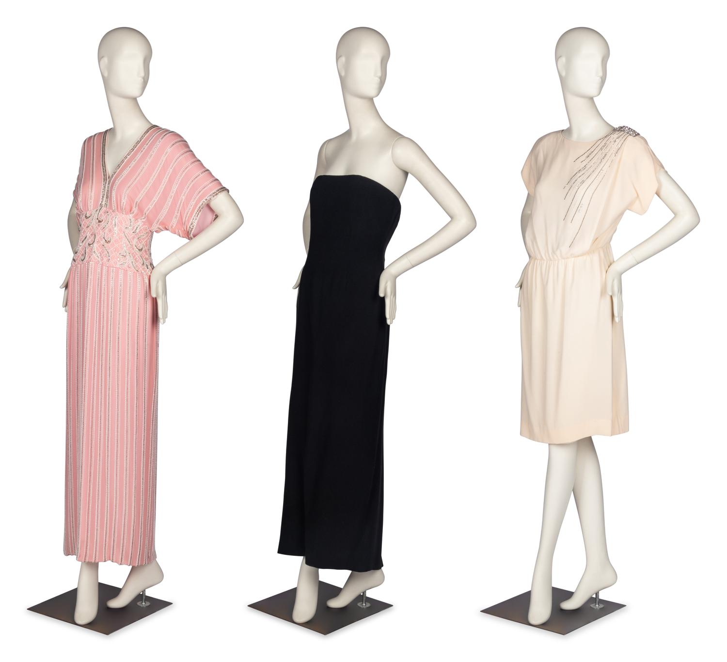 Three Designer Dresses,1980's