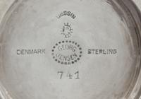 A Danish Silver Muffineer, Johan Rohde for Georg Jensen Silversmithy, Copenhagen, 20th Century, Acorn pattern.