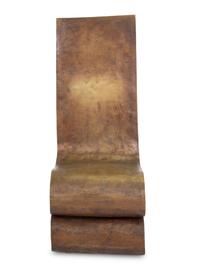 A Bronze Side Chair After a Design by Frank Gehry