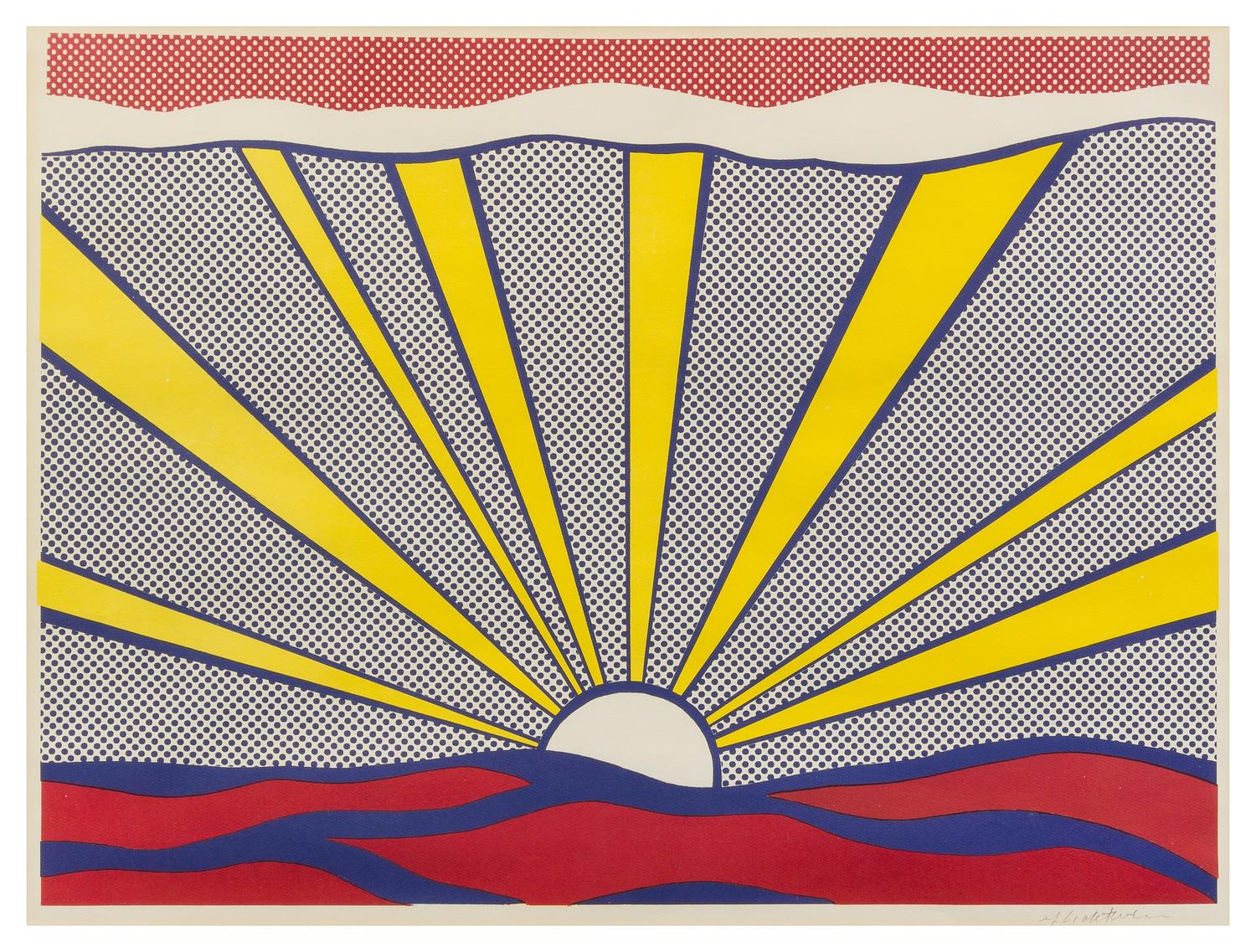 Roy Lichtenstein, (American, 1923-1997), Sunrise, 1965
