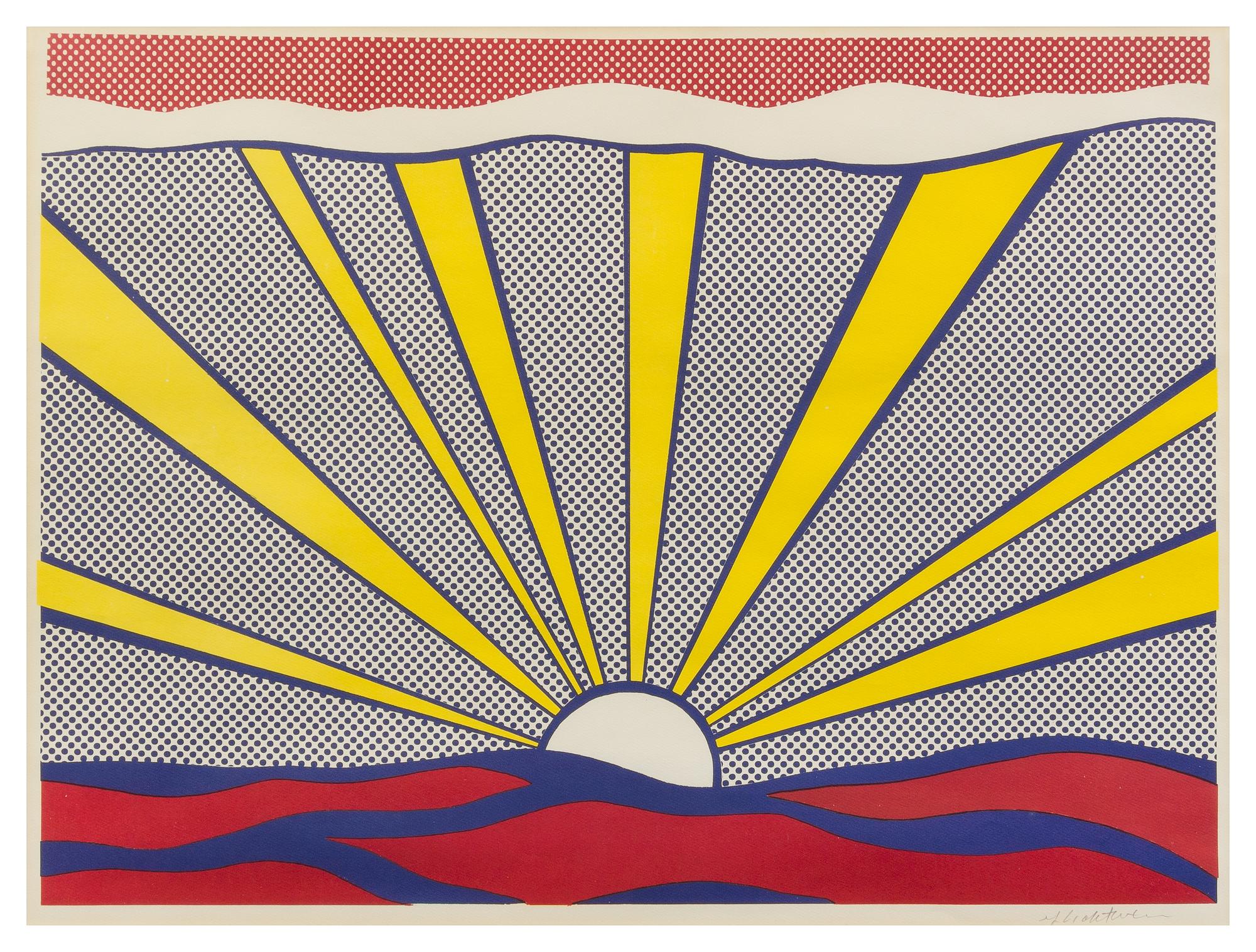 Roy Lichtenstein, (American, 1923-1997), Sunrise, 1965